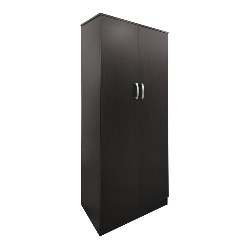 Ντουλάπα τετράφυλλη με πατάρι Athos pakoworld wenge 160x42x240εκ