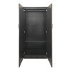 Ντουλάπα τετράφυλλη με πατάρι Athos pakoworld wenge 160x42x240εκ