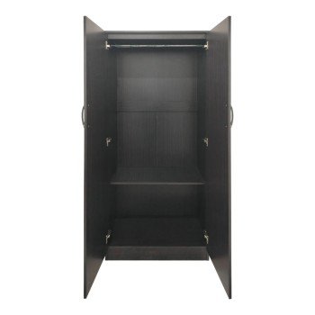 Ντουλάπα εξάφυλλη με πατάρι Athos I pakoworld wenge 240x42x240εκ