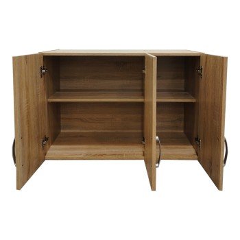 Ντουλάπα εξάφυλλη με πατάρι Athos pakoworld sonoma 180x42x240εκ Ντουλάπα εξάφυλλη με πατάρι Athos pakoworld sonoma 180x42x240εκ
