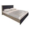 Σετ Κρεβατοκάμαρας Athos Sonoma Ανθρακί με Κρεβάτι 160x200εκ Σετ 3τεμ