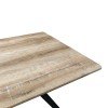 Τραπέζι Ezali pakoworld sonoma mdf με μαύρα μεταλλικά πόδια 140x80x75εκ Τραπέζι Ezali pakoworld sonoma mdf με μαύρα μεταλλικά πόδια 140x80x75εκ