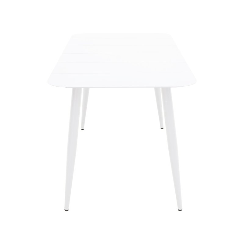 Τραπέζι Vista pakoworld αλουμίνιο σε λευκή απόχρωση 120x70x72εκ