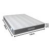 Στρώμα Dreamer pakoworld pocket spring διπλής όψης 20cm 150x200εκ