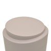 Βοηθητικό τραπέζι Fortox pakoworld MGO cappuccino Φ40x49.5εκ