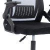 Καρέκλα γραφείου εργασίας Penza pakoworld mesh χρώμα μαύρο 48x58x92-102εκ