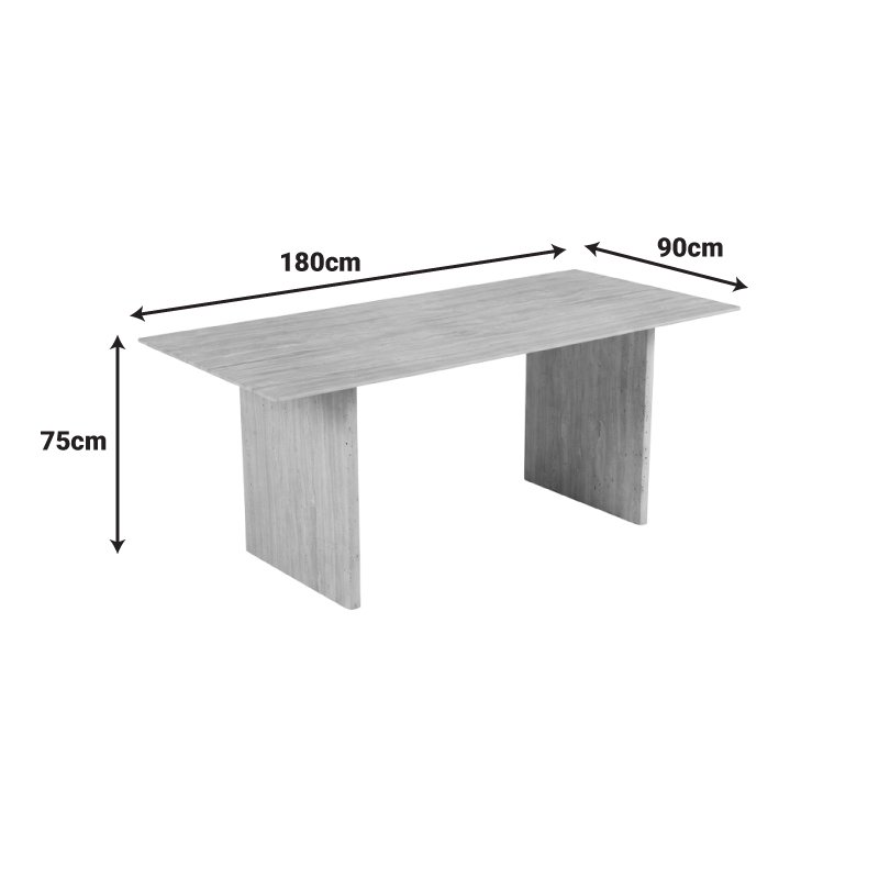 Τραπέζι Releno pakoworld sintered stone σε όψη τραβερτίνας 180x90x75εκ Τραπέζι Releno pakoworld sintered stone σε όψη τραβερτίνας 180x90x75εκ