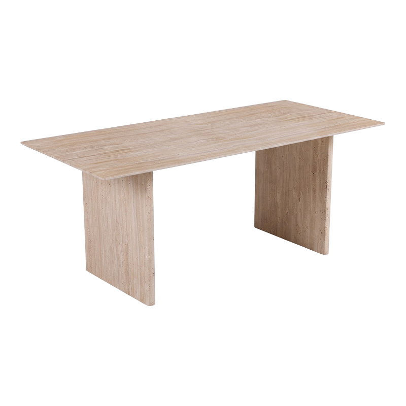 Τραπέζι Releno pakoworld sintered stone σε όψη τραβερτίνας 180x90x75εκ Τραπέζι Releno pakoworld sintered stone σε όψη τραβερτίνας 180x90x75εκ