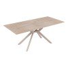 Τραπέζι Olven pakoworld sintered stone σε όψη τραβερτίνας 180x90x75εκ