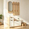 Έπιπλο εισόδου Kenty pakoworld με καθρέπτη sonoma με λευκό MDF 100x28x110εκ Έπιπλο εισόδου Kenty pakoworld με καθρέπτη sonoma με λευκό MDF 100x28x110εκ