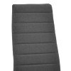 Καρέκλα Parker pakoworld ανθρακί ύφασμα με μεταλλικό μαύρο πόδι 41x48x96εκ