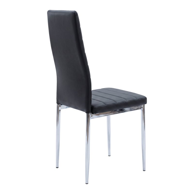 Καρέκλα Parker pakoworld μαύρο PU με πόδι χρωμίου 41x48x96εκ Καρέκλα Parker pakoworld μαύρο PU με πόδι χρωμίου 41x48x96εκ