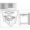 MULTIHOME MH-6141 Εστία Domino 1 ζώνης Υγραερίου 30cm Inox