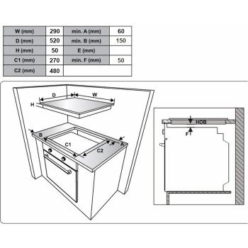 MULTIHOME MH-6142 Εστία Domino Υγραερίου 30cm Μαύρη