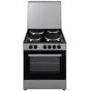 SILIFO SF6161CFEX Ηλεκτρική Κουζίνα 60cm με Εμαγιέ Εστίες Inox