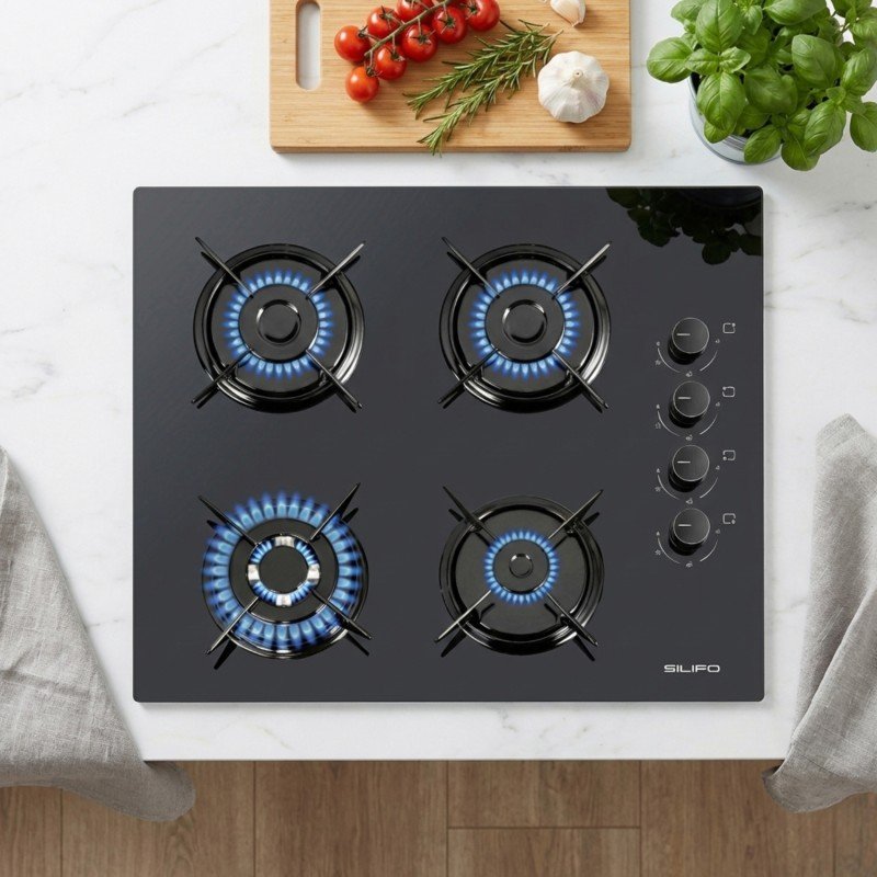 SILIFO SF6107 Εστία Υγραερίου 60cm Μαύρη
