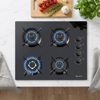SILIFO SF6107 Εστία Υγραερίου 60cm Μαύρη (4 Έτη Εγγύηση)