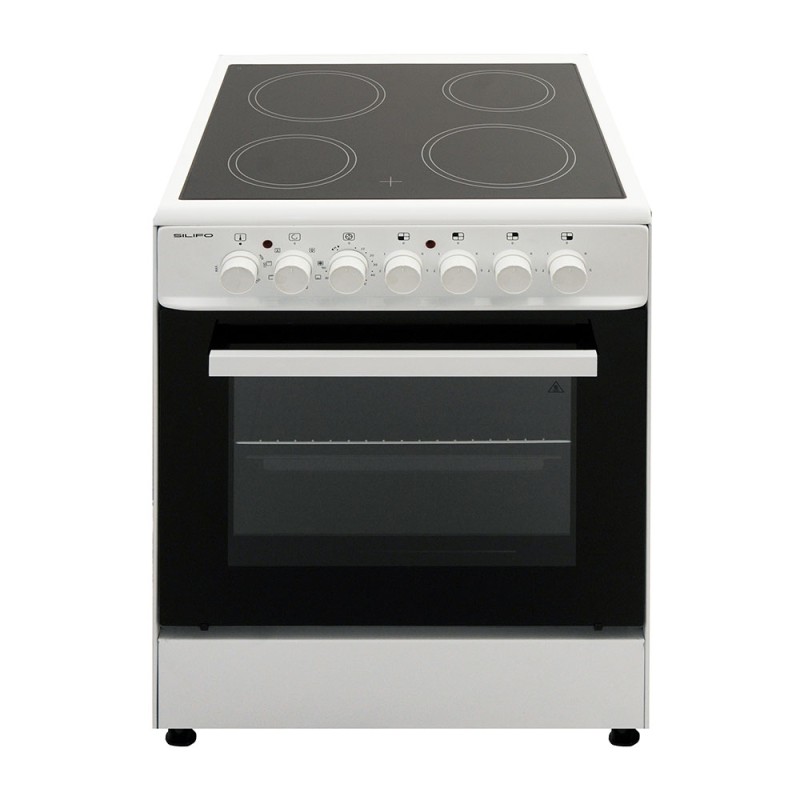 SILIFO SF6124CFVW Κεραμική Κουζίνα 60.5cm με 4 Ζώνες Λευκό