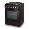 SILIFO SF6148 Ηλεκτρική Κουζίνα 60cm με Εμαγιέ Εστίες Καφέ (4 Έτη Εγγύηση)