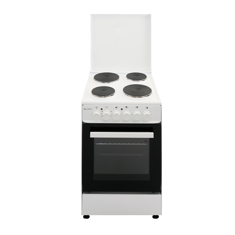 SILIFO SF6154CFEW Ηλεκτρική Κουζίνα 50cm με Εμαγιέ Εστίες Λευκή (4 Έτη Εγγύηση)