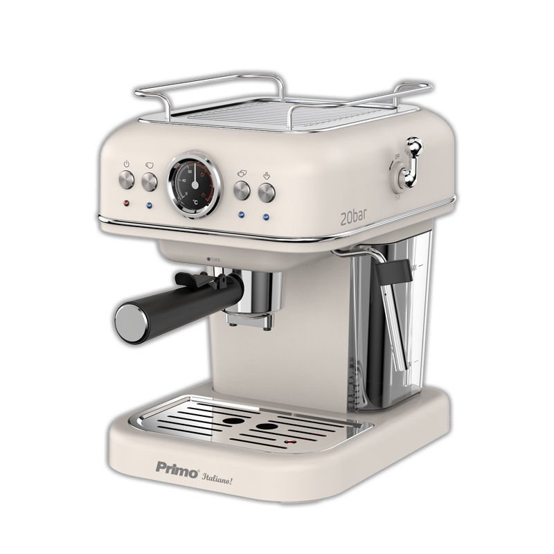 Μηχανή Καφέ Espresso PREM-40445 Primo Eco 20Bar 3σε1 Αναλογικό καντράν θερμοκρασίας Ιβουάρ-Chrome Μηχανή Καφέ Espresso PREM-40445 Primo Eco 20Bar 3σε1 Αναλογικό καντράν θερμοκρασίας Ιβουάρ-Chrome