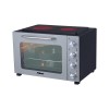 Φουρνάκι PREO-40387NS Με 2 Κεραμικές Εστίες 50L Με Αέρα & Υάλινη Πρόσοψη Γκρι/Μαύρο