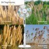 Ανεμιστήρας Ορθοστάτης PRSF-80614D Primo 16'' 40εκ. Με Τηλεχειριστήριο και DC μοτέρ Λευκός