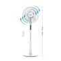 Ανεμιστήρας Ορθοστάτης PRSF-80614D Primo 16'' 40εκ. Με Τηλεχειριστήριο και DC μοτέρ Λευκός