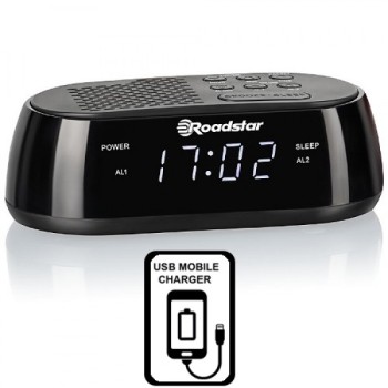Ράδιο-ρολόι&nbsp;USB Fast Charge CLR-2477