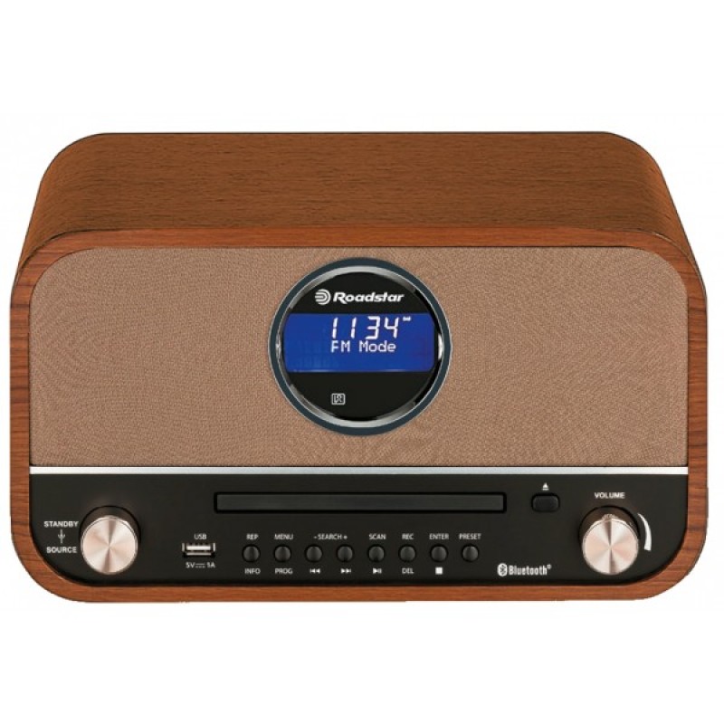 Roadstar Vintage ξύλινο Ραδιόφωνο HRA-1782N+BT