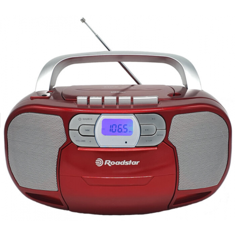 Φορητό ραδιοκασετόφωνο (CD-MP3-USB) RCR-4635UMP/RD Roadstar