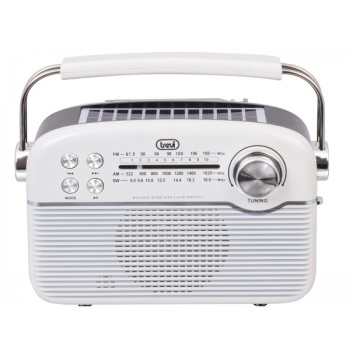Solar Vintage Radio με ΒΤ RA-7F50/WH