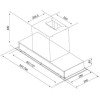 Davoline Inside Μαύρο Γυαλί & Inox Απορροφητήρας Εντοιχιζόμενος (90cm)
