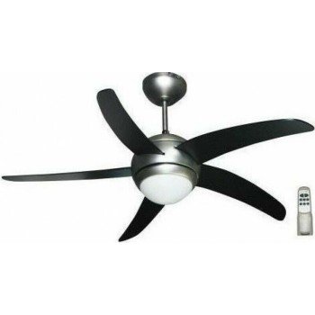 IQ CF-44001 Ανεμιστήρας Οροφής 112cm με Φως και Τηλεχειριστήριο Μαύρος (3 άτοκες δόσεις)