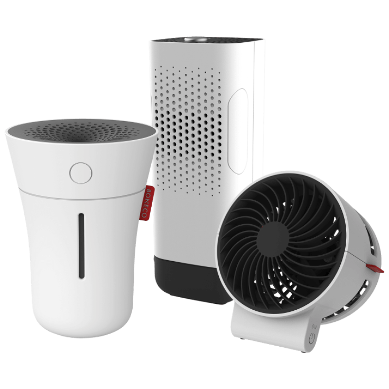 BONECO Personal FeelGood Πακέτο Ευεξίας 3in1 Προσωπικός Ανεμιστήρας F50, Ιονιστής P50 & Υγραντήρας U50