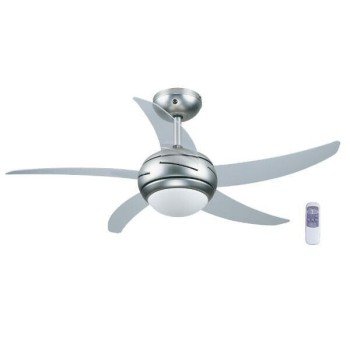 Primo PRCF-80425 Ανεμιστήρας Οροφής 110cm με Φως και Τηλεχειριστήριο Ασημί (3 άτοκες δόσεις)