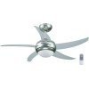 Primo L-44001 Ανεμιστήρας Οροφής 110cm με Φως και Τηλεχειριστήριο Ασημί