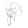 Teorema  Jabil 1173510 Σπαστή Μπαταρία Κουζίνας Πάγκου Ασημί 