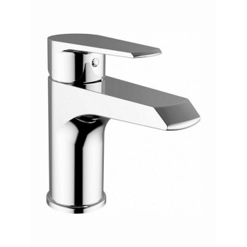 Teorema Velvet 830111 Αναμεικτική Μπαταρία Νιπτήρα Ασημί 13cm 