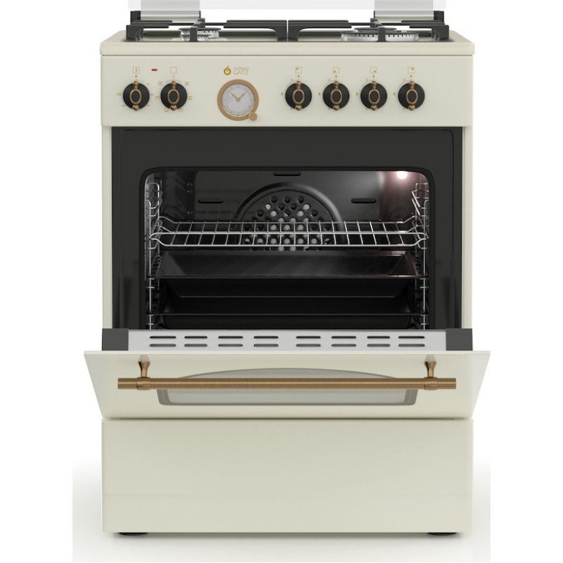 Thermogatz ΚΟΥΖΙΝΑ ΜΙΚΤΗ TGS 4320 BEIGE TURBO 04.401.094 (3 άτοκες δόσεις)