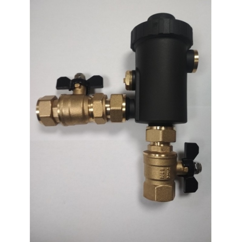Votrex Heatmax Mini Μαγνητικό Φίλτρο Προστασίας Για Κυκλώματα Θέρμανσης Με Ενσωματωμένες βάνες 3/4″ (3 άτοκες δόσεις)