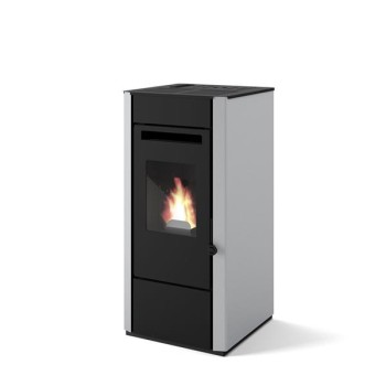 Eva Calor Elsa 9 Σόμπα Pellet Αερόθερμη 9.5kW (White)