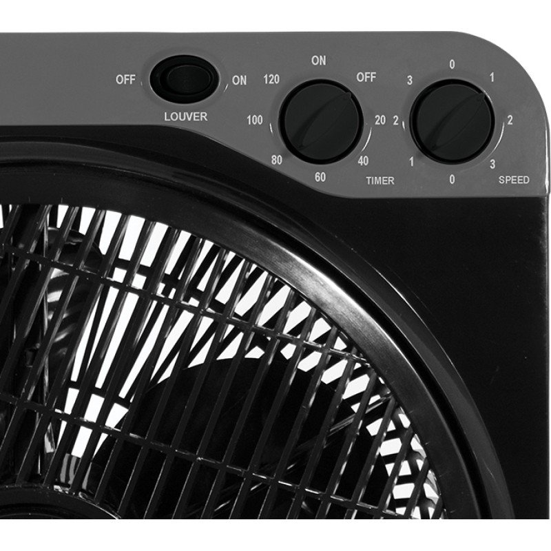 Gruppe KYT-12DII Ανεμιστήρας Box Fan 60W Διαμέτρου 30cm Black Gruppe KYT-12DII Ανεμιστήρας Box Fan 60W Διαμέτρου 30cm Black