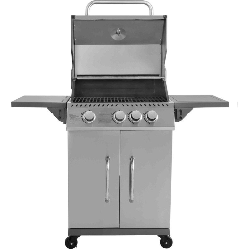 Thermogatz Elite Gs Grill Elite Ψησταριά Υγραερίου Μαντεμένιας Σχάρας 60x42εκ. με 3 Εστίες 9kW και Πλαϊνό Μάτι