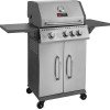 Thermogatz Elite Gs Grill Elite Ψησταριά Υγραερίου Μαντεμένιας Σχάρας 60x42εκ. με 3 Εστίες 9kW και Πλαϊνό Μάτι