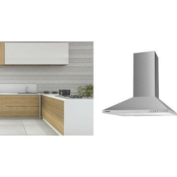 Gruppe Stazione 90 Απορροφητήρας Καμινάδα 90cm Inox