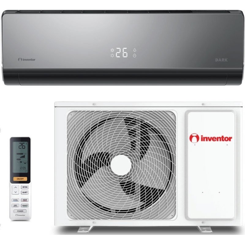 Inventor Dark 2 Κλιματιστικό Inverter 24000 BTU A++/A+ με Ιονιστή και WiFi Black