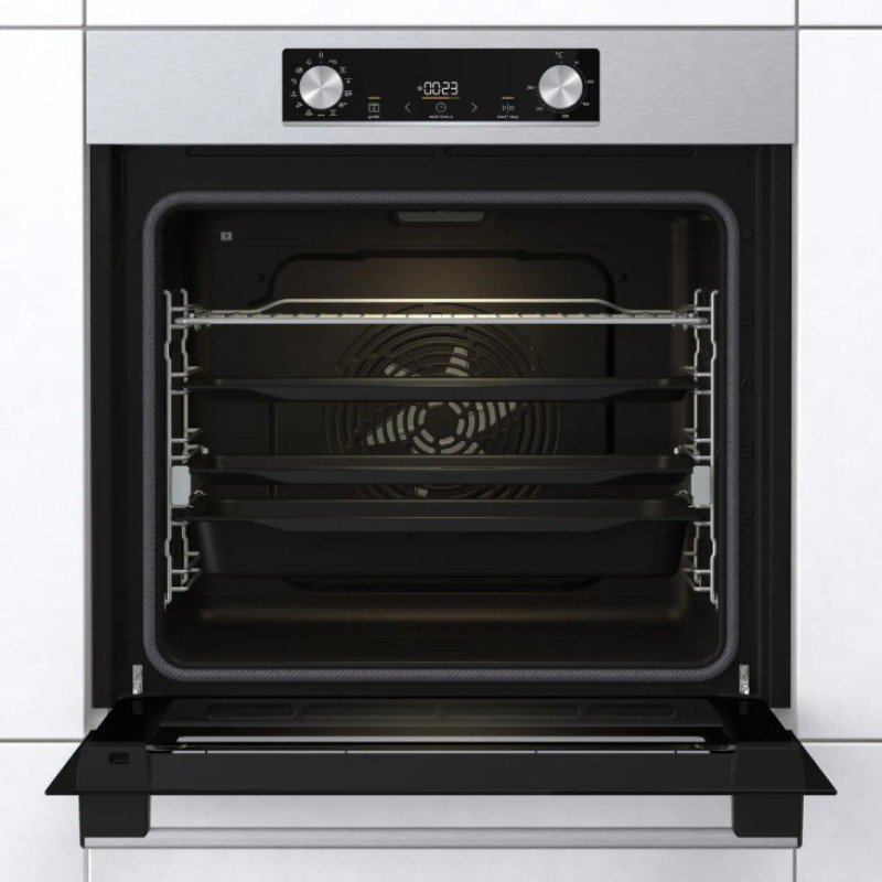 Gorenje BPS6737E14X Φούρνος άνω Πάγκου 77lt χωρίς Εστίες Π59.5εκ. Inox