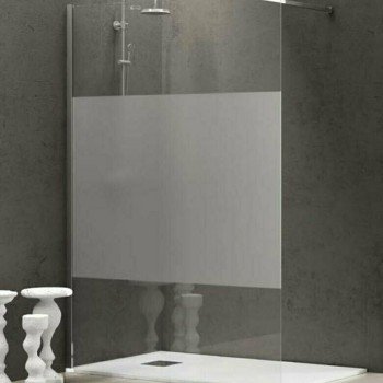 Karag Free 1 Διαχωριστικό Ντουζιέρας 100x185cm Serigrafato Chrome