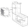 Gorenje BO6717E03X Φούρνος άνω Πάγκου 77lt χωρίς Εστίες Π59.5εκ. Inox